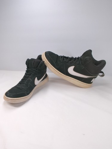 Womens Nike Court Borough Mid Shoe Size 6.5 Black White Basketball Casual