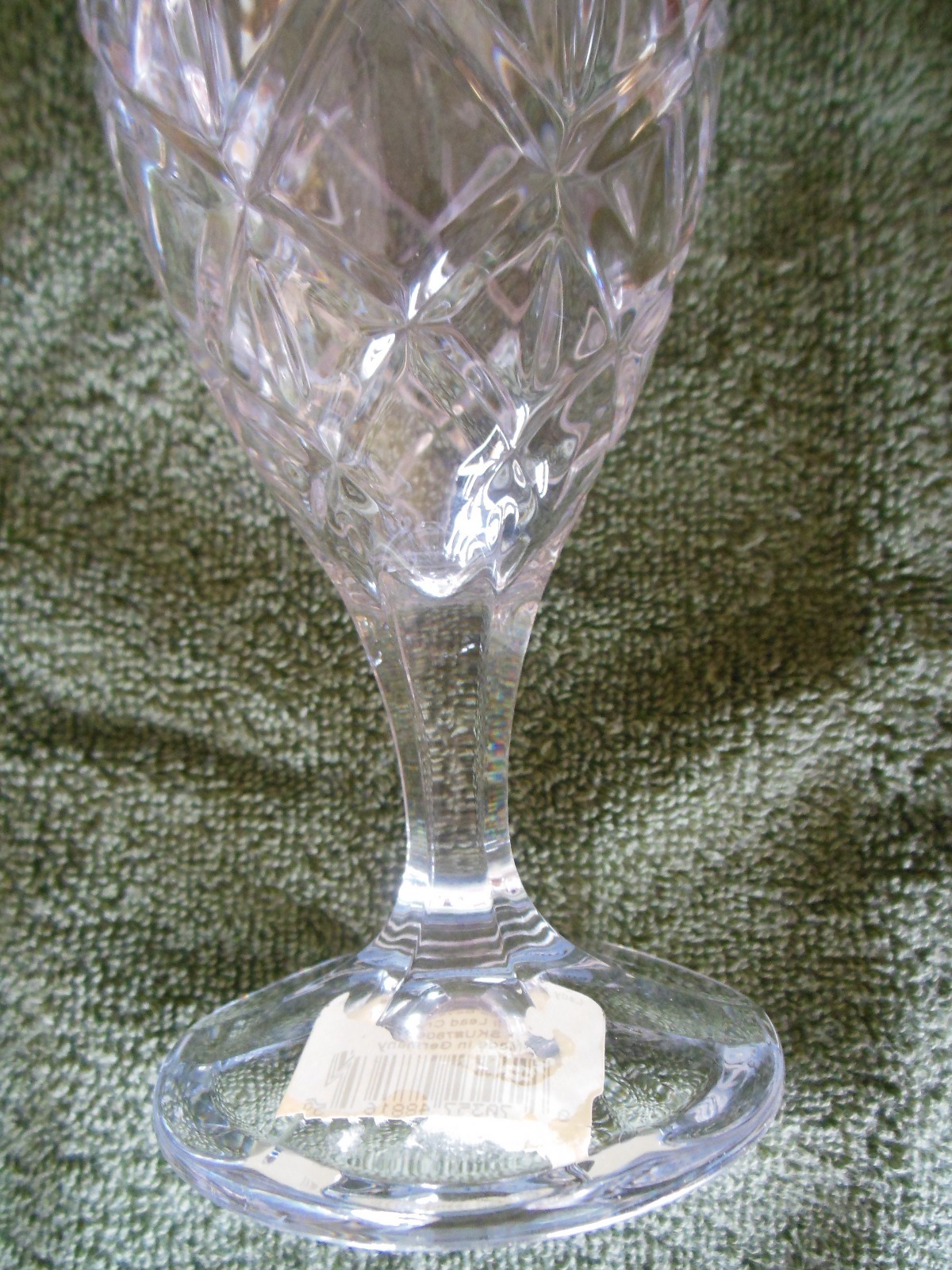 NEW Gorham Lady Anne Platinum Crystal Iced Beverage Glass 7 3/4