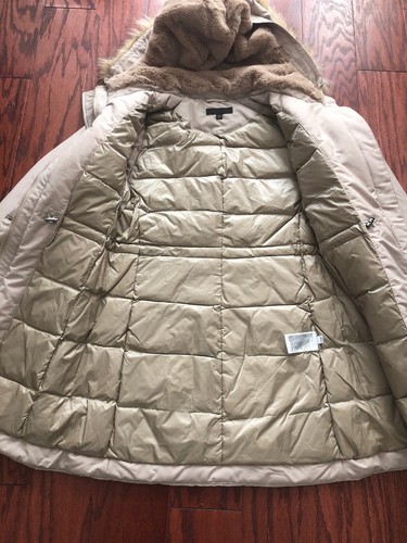 Pre-owned Uniqlo Women Ultra Warm Down Coat Size Xs In Beige