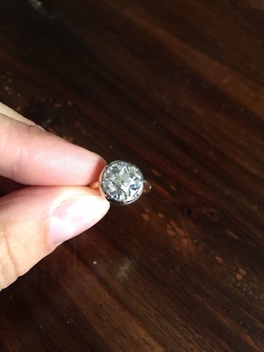 Antique Inspired Engagement Ring 9mm X 9m Antique Cushion Cut Moissanite