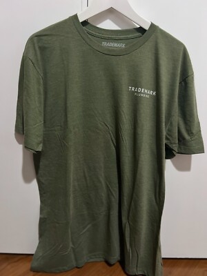 Trademark Plumbing Olive Khaki Activewear T shirt Top T US Men Size L NEW