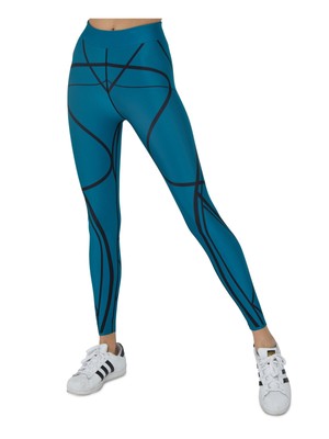 Женские леггинсы COR Womens бирюзового цвета с эластичным поясом Active Wear Skinny Leggings S