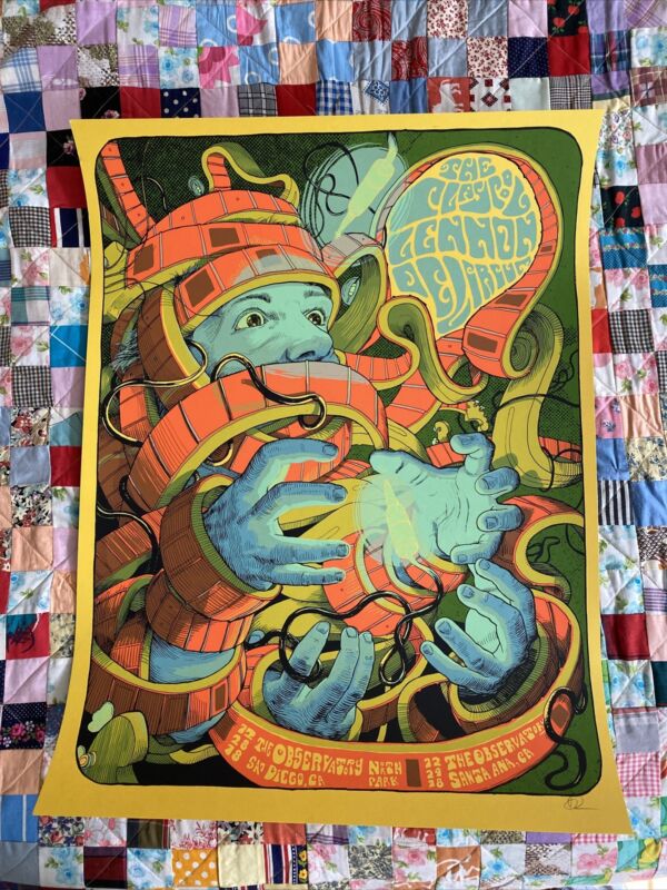 Claypool Lennon Delirium Poster 2018 San Diego Santa Ana CA Dave Kloc SIGNED