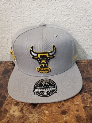 New Mitchell & Ness Dynasty Chicago Bulls 1998 Finals Fitted Hat Gray Size 7 3/8