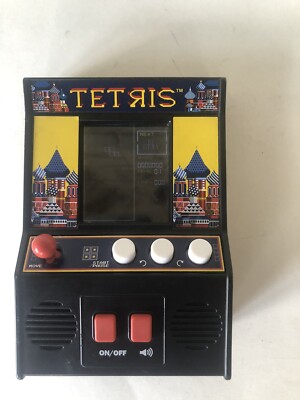 Tetris Hand Held Classic Arcade Mini Retro Game Black Tested & Working