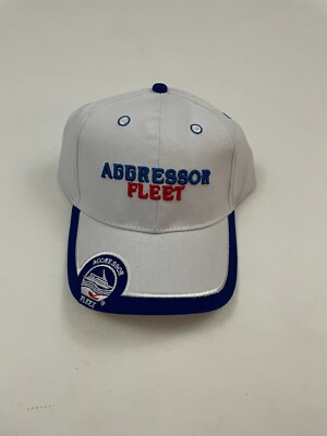 Fiji Aggressor Fleet Logo White Adjustable Graphic Baseball Cap Hat One Size