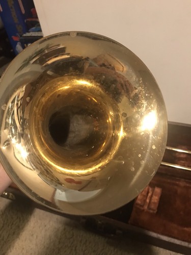 Vintage Olds Trombone In Leather Case