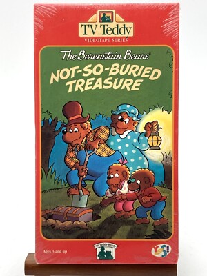 Berenstain Bears VHS Not So Buried Treasure TV Teddy Tape SEALED 1993 Original