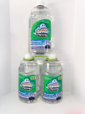 Scrubbing Bubbles Shower Automatic Refill Cleaner Bottle Scented Glade LOT 3 NOS
