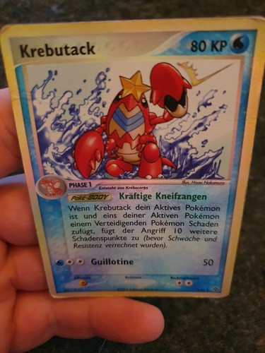Holo Pokemon Karte Krebutack 397 2004 Pokemonkarte Sammelkarte EX Drache stern