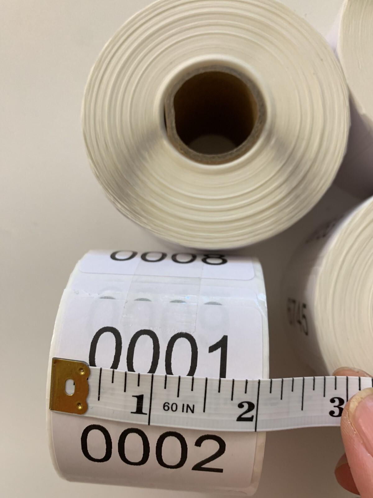 1000 Labels Consecutive Number Inventory Stickers Labels 2" x 1" Customize