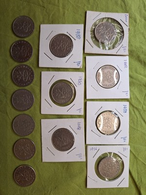 Greece coin 10 drahm set of 14 coins   1978  .  Item 0060.