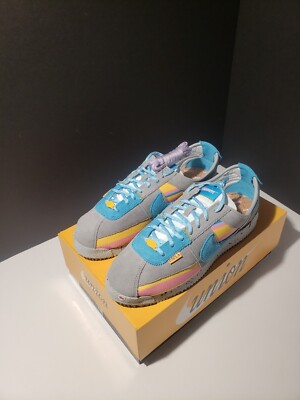 Nike Union Cortez Light Smoke Grey Blue Yellow DR1413-002 Mens New