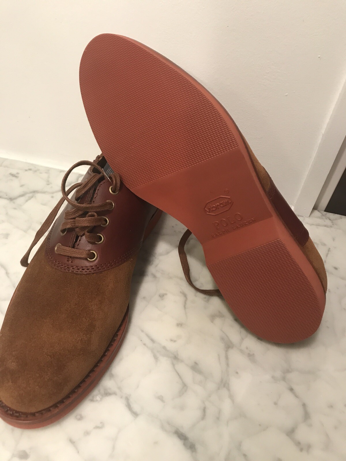Mens SZ 8.5 Ralph Lauren Polo Suede 
