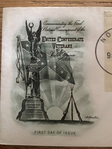 Sons of Confederate Veterans Official UCV Final Reunion First Day Issued Stamps