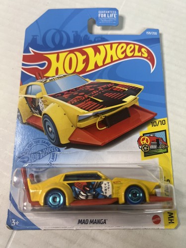 Hot Wheels HW Art Cars 2021 MAD MANGA Yellow DIECAST 10/10