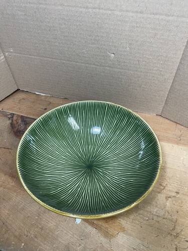 Gibson Elite Lotus Leaf Green Large Serving Bowl 9 3/4&rdquo;