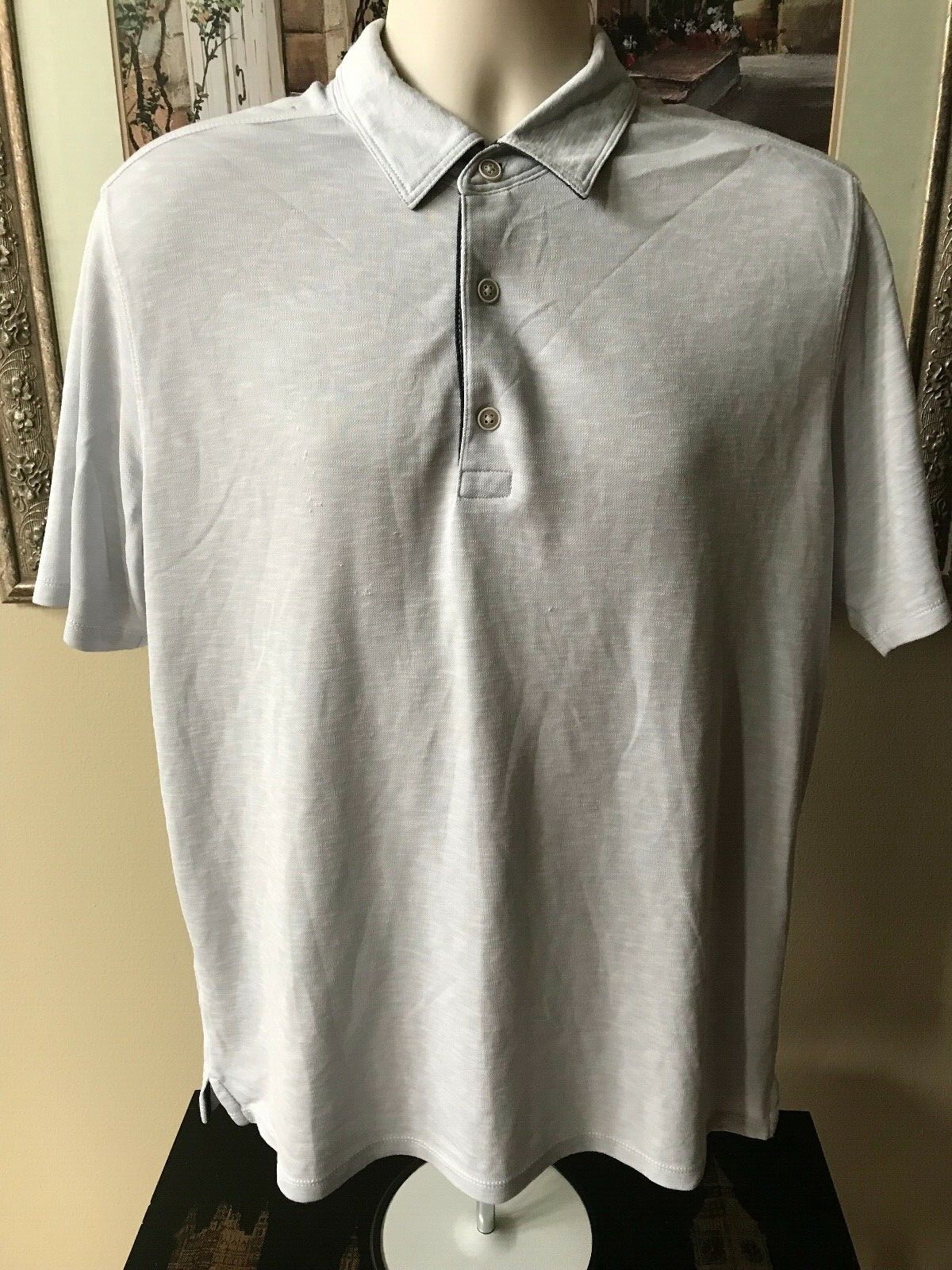 TOMMY BAHAMA (L) Embroidered MARLIN Logo Polo Casual Shirt