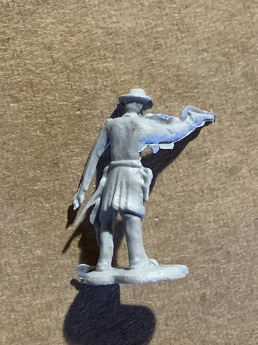 Vintage 1957 Helen Of Toy Task Force War Game Play Set Marx Cowboy Figure Grey