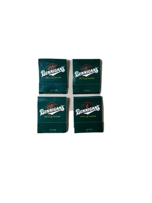 Vintage Bennigans matches matchbooks 90 s restaurant old new stock Lot 4