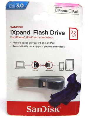 SanDisk iXpand 32GB USB Flash Drive for iPhone & iPad / Now with USB 3.0 SEALED