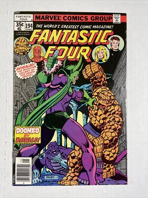 Fantastic Four 194 VF/NM 1978 Marvel comics Diablo