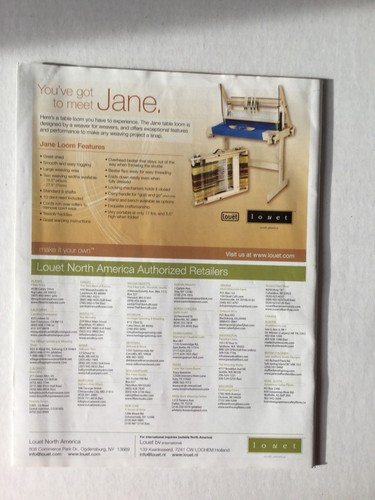 Handwoven Magazine  January  February 2010 Issue 148