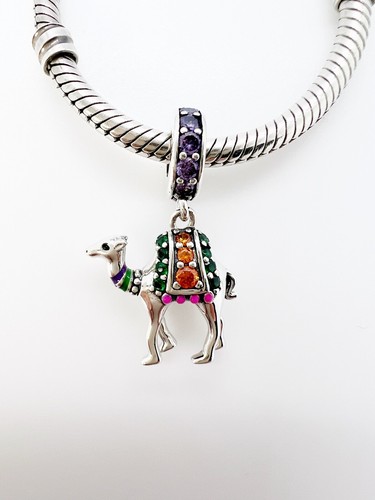 Camel Dangle Charm Animal Genuine 925 Sterling Silver 💖
