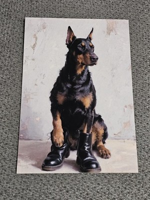 Dobermann - Hund - Dog  - Postkarte / Ansichtskarte (3) 