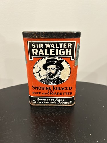 ヴィンテージ Walter Raleigh Tobacco Advertising Sign　看板 インテリア アメリカン雑貨 1950s SIR WALTER RALEIGH SMOKING TOBACCO metal tin sign