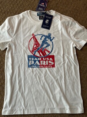 NEW Polo Ralph Lauren T-Shirt Team USA 2024 Paris Olympics Ceremony