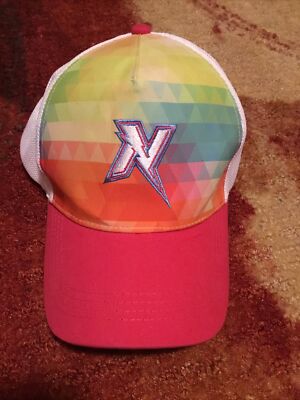 NW Arkansas Naturals Multicolor Segmented Youth Adjustable Strapback Hat New