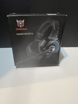 NIB Onikuma Gaming Headset K6 Noise Cancelling Microphone.