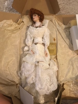 franklin mint gibson girl bride doll
