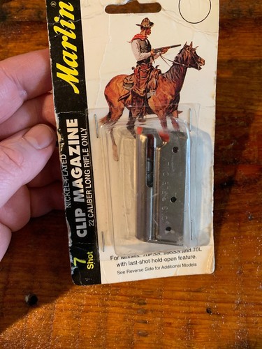 Vintage Marlin 70PSS/995SS/70L Factory Magazine. 22 LR. 7 Round Capacity. Nickel