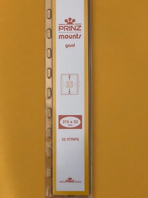 PRINZ STAMP MOUNTS 215/33 ***WE ARE A VETERAN SUPPORTIVE BUSINESS***