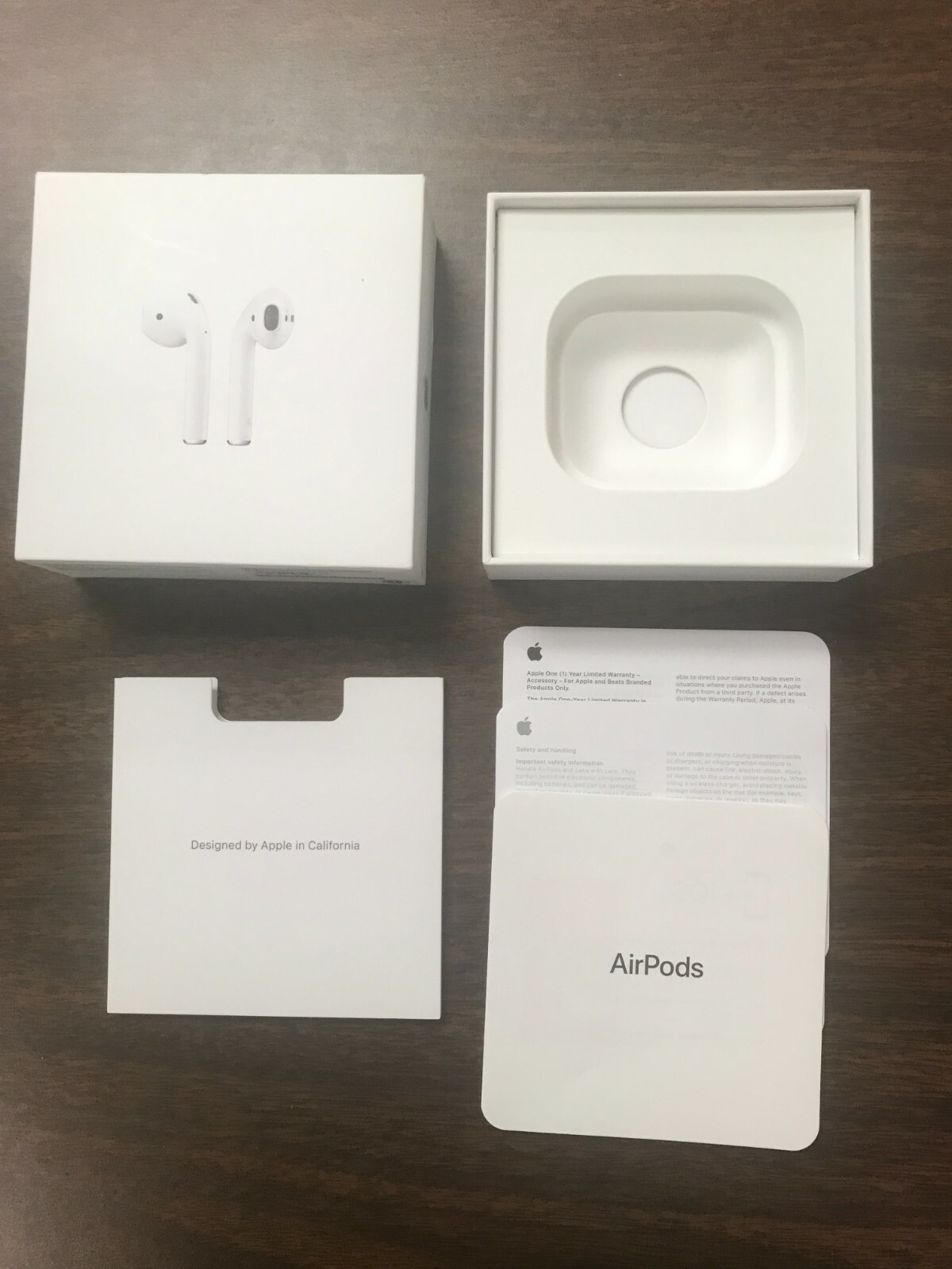 AirPods Box + Warranty Booklet +Safety and Handling Booklet