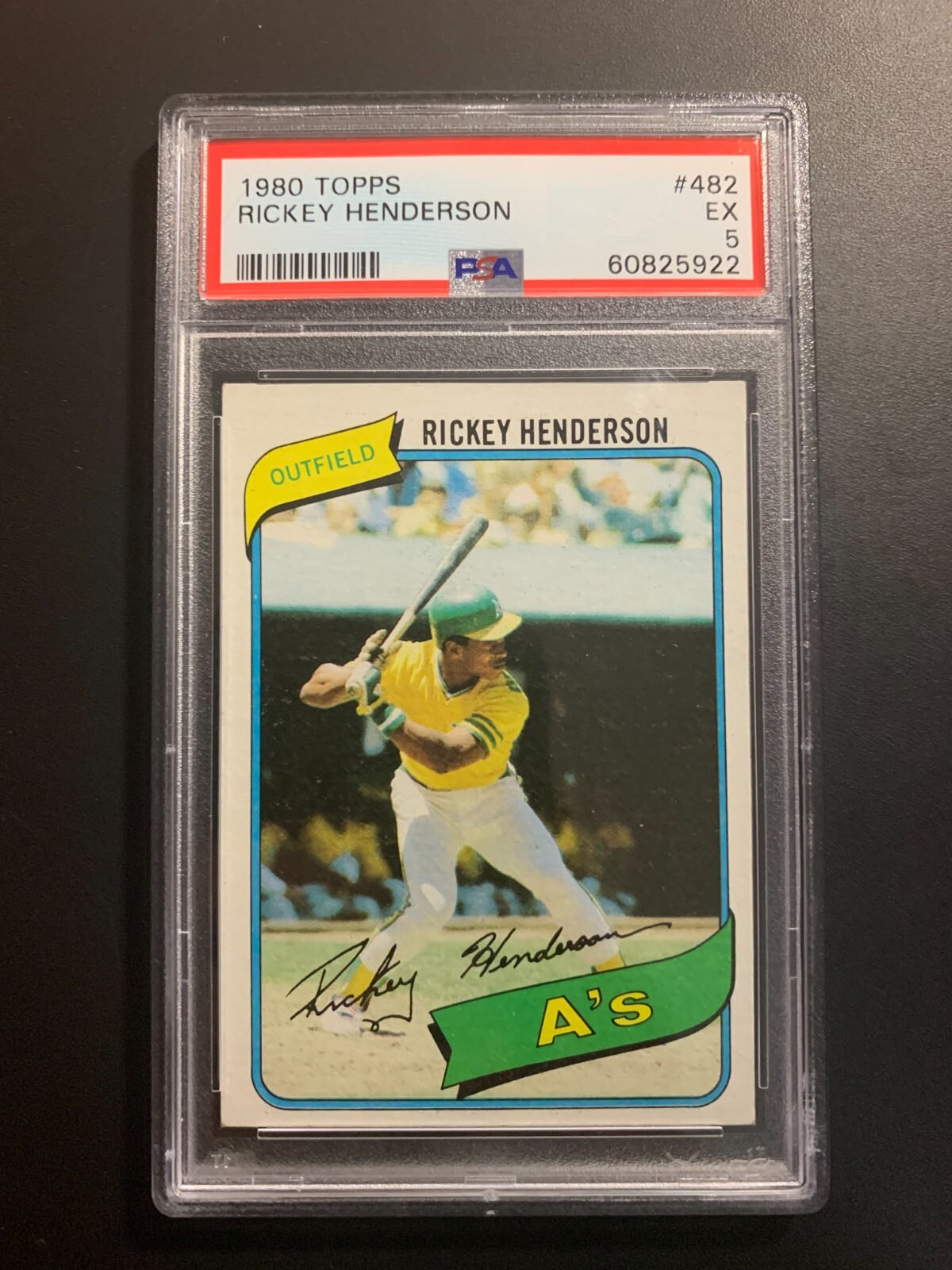 その他 Rickey Henderson RC 1980 Topps #482 RC RICKEY HENDERSON 1980 TOPPS #482 ROOKIE RC PSA 5 EX | eBay