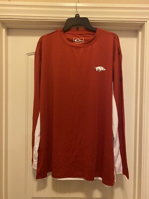 NWT CW Drake Arkansas Razorback LS - XL