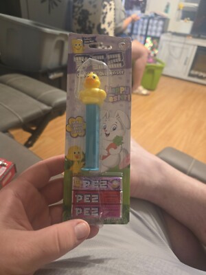 PEZ Seasonal Candy & Dispenser HAPPY EASTER Duck New in Package 