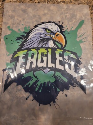 PHILADELPHIA EAGLES IRON ON HEAT TRANSFER 8X8