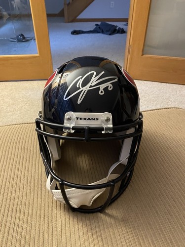 Andre Johnson Texans Full Size Replica Helmet Signed W/ Beckett Authentication