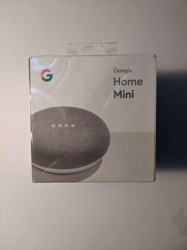 Google Home Mini with Google Assistant Voice Enabled Chalk Grey