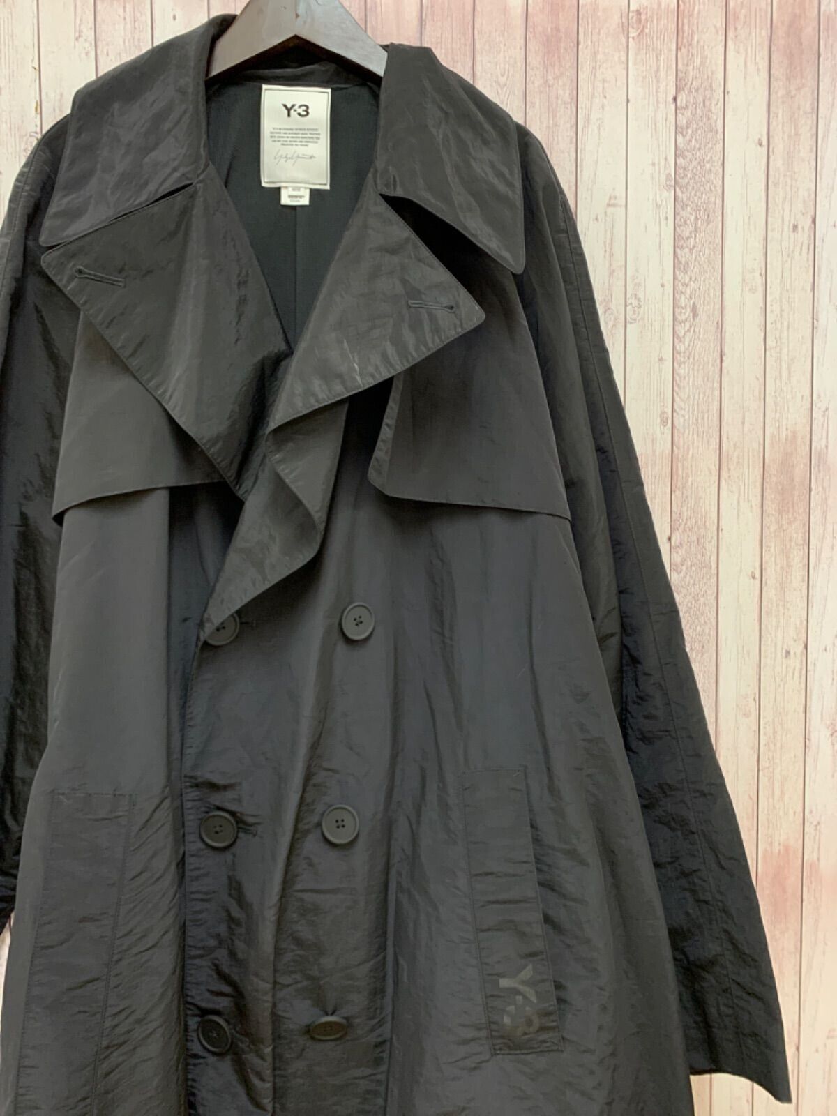 y3 】Y3 Adidas W CLASSIC NYLON LONG TRENCH COAT Nylon trench y3 】Y3 Adidas W CLASSIC NYLON LONG TRENCH COAT Nylon trench