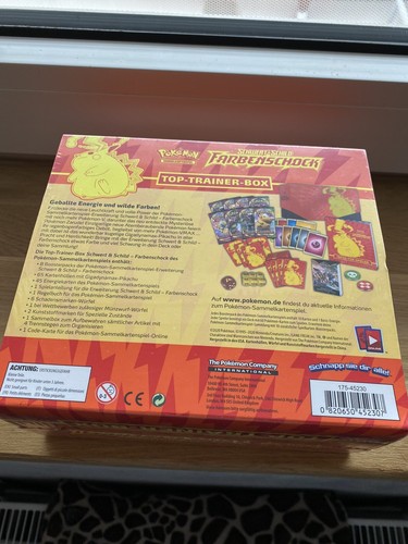 Pokemon Farbenschock Top Trainer Box Pikachu Deutsch OVP