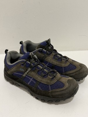Trespass Fell Walking Shoes UK 7 EU 40 Grey Purple Suede Hiking Trainers