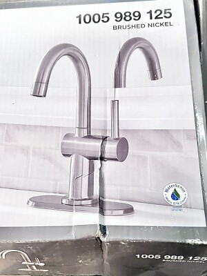 Glacier Bay Dorind Single-Handle High-Arc Bathroom Faucet Brushed Nickel