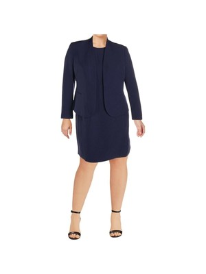 

ANNE KLEIN Женское темно-синее платье-футляр без рукавов до колена для работы, Navy