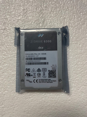 Toshiba ZD635E020-1.92T OCZ Z-Drive 6300 1.9Tb PCI-Express U.2 NVMe Solid State
