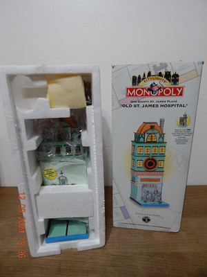 Dept 56 City Lights Monopoly One Eighty St James Place Old St. James Hospital